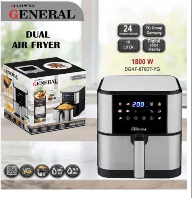 سرخ کن بدون روغن جنرال مدل DGAF-870 D-YG